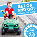 6V Battery-Powered Ride-On Golf Cart Toy with Clubs and Balls for Toddlers Boys and Girls Magic Cars 3
