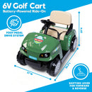 6V Battery-Powered Ride-On Golf Cart Toy with Clubs and Balls for Toddlers Boys and Girls Magic Cars 5
