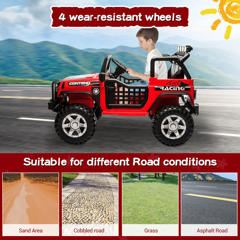 12V Electric Kids Ride-On Jeep Truck with Remote Control Magic Cars 11