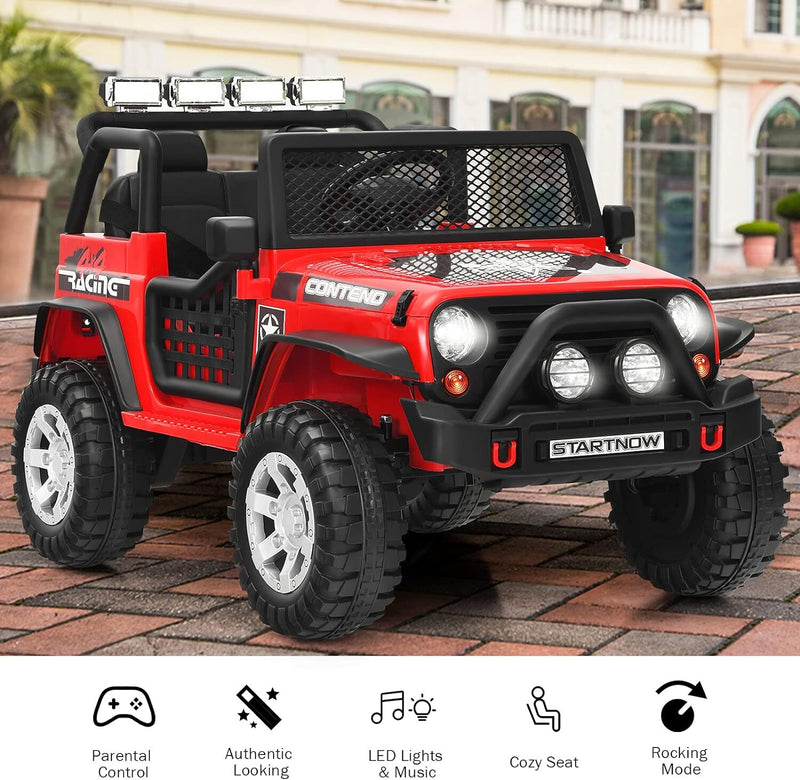 12V Electric Kids Ride-On Jeep Truck with Remote Control Magic Cars 14