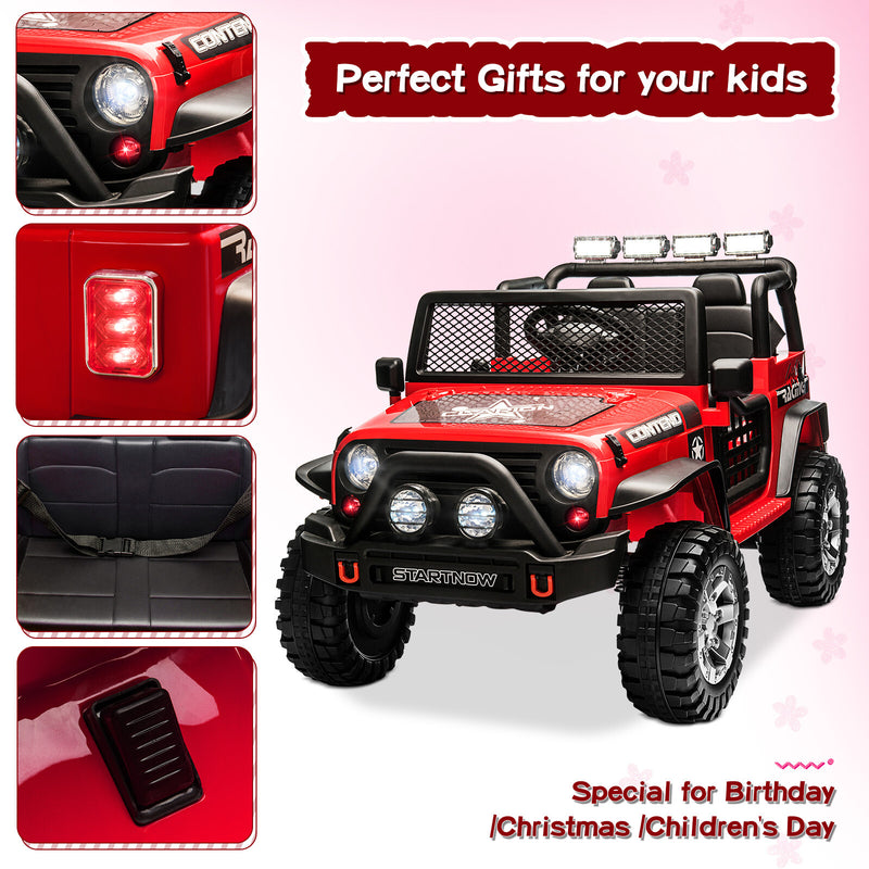 12V Electric Kids Ride-On Jeep Truck with Remote Control Magic Cars 8