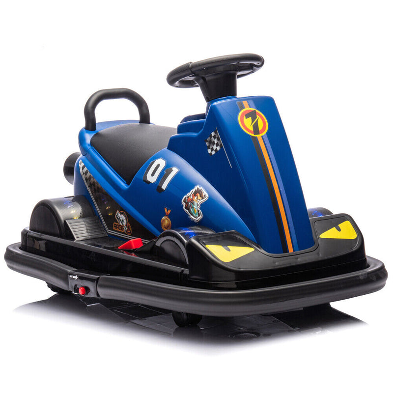 Kids Ride-On Motorized Bumper Car with Integrated System and 360-Degree Rotation Magic Cars 3