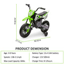 12V Kids Electric Ride-On Dirt Bike with Dual Motors and Training Wheels Magic Cars 7