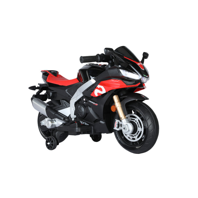 Electric Kids Ride-On Motorcycle with 2MPH Speed, Shock Absorbers, and Training Wheels Magic Cars 0