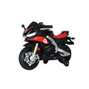 Electric Kids Ride-On Motorcycle with 2MPH Speed, Shock Absorbers, and Training Wheels Magic Cars 1