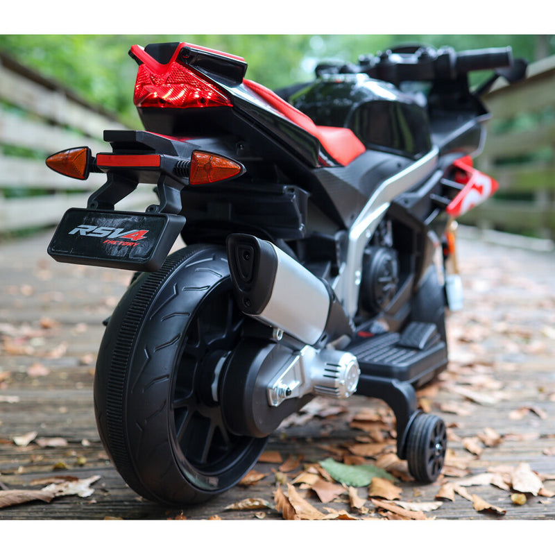 Electric Kids Ride-On Motorcycle with 2MPH Speed, Shock Absorbers, and Training Wheels Magic Cars 6