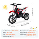 36V Electric Kids Ride-On Motorcycle with LED Lights for Ages 14+ Magic Cars 6