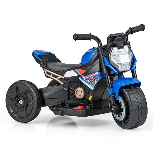 Kids 6V Battery-Powered Ride-On Motorcycle with Detachable Training Wheels Magic Cars 0