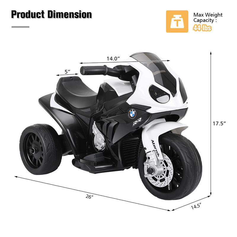 Licensed 6V Electric Kids Ride-On BMW Motorcycle with 3 Wheels Magic Cars 1