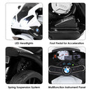 Licensed 6V Electric Kids Ride-On BMW Motorcycle with 3 Wheels Magic Cars 6