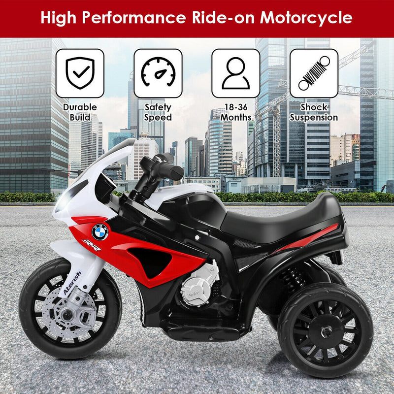Children's Licensed 6V Electric BMW Ride-On Motorcycle with 3 Wheels Magic Cars 4