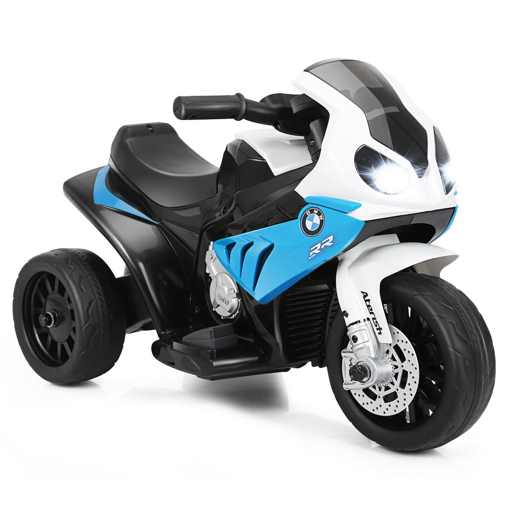 Kid Ridable Bike Licensed 6V Electric Kids Ride-On BMW Motorcycle with 3 Wheels, Music,