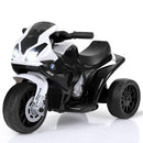 Kids Licensed 6V Electric BMW Ride-On Motorcycle with 3 Wheels, Music, and Lights in Black Magic Cars 4