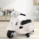 Licensed Kids Ride-On Vespa Motorcycle with LED Headlight and Horn Sound Magic Cars 1