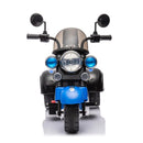 Kids 3-Wheel Battery-Powered Blue Chopper Ride-On Motorcycle Toy, 6V Magic Cars 1