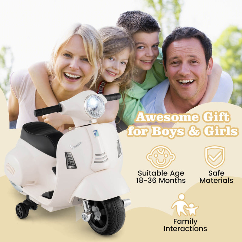 Kids Ride-On Motorcycle with Training Wheels, Headlight, Horn, and 6V Battery Magic Cars 7