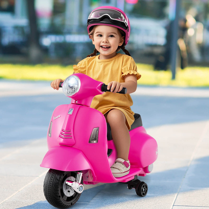 Kids Ride-On Motorcycle with Training Wheels, Headlight, Horn, and 6V Battery Magic Cars 2