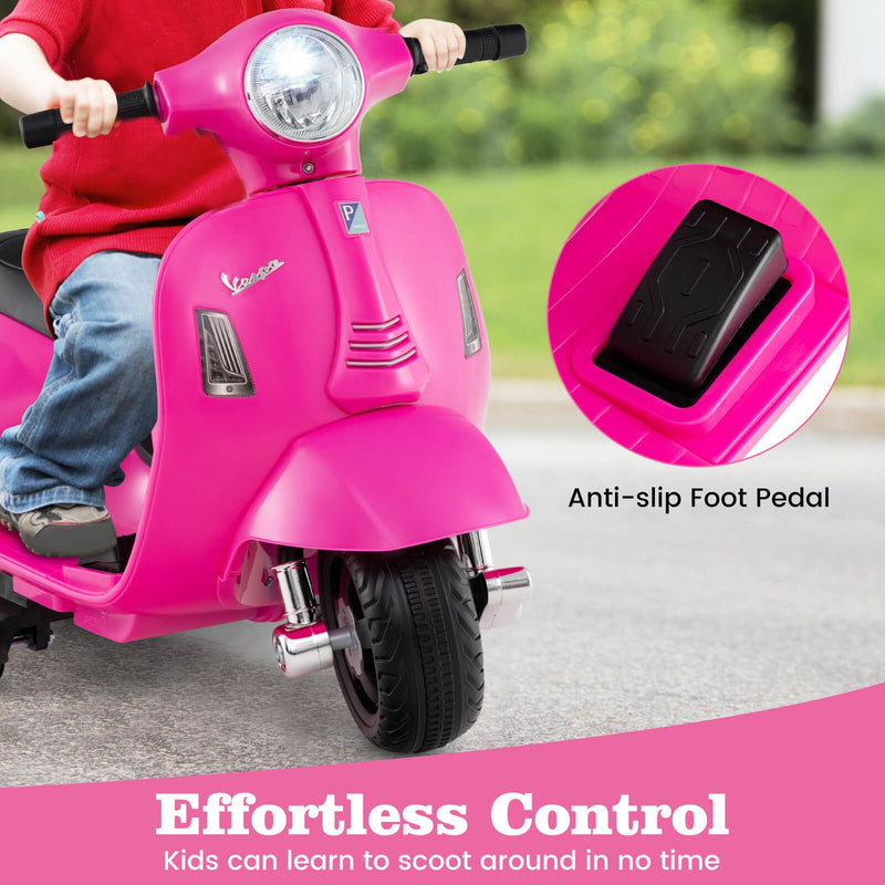 Kids Ride-On Motorcycle with Training Wheels, Headlight, Horn, and 6V Battery Magic Cars 5