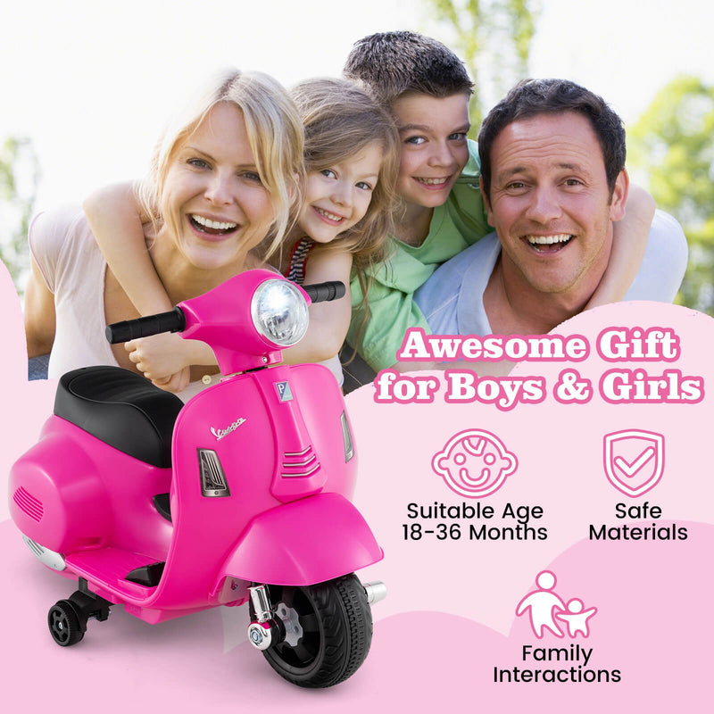 Kids Ride-On Motorcycle with Training Wheels, Headlight, Horn, and 6V Battery Magic Cars 7
