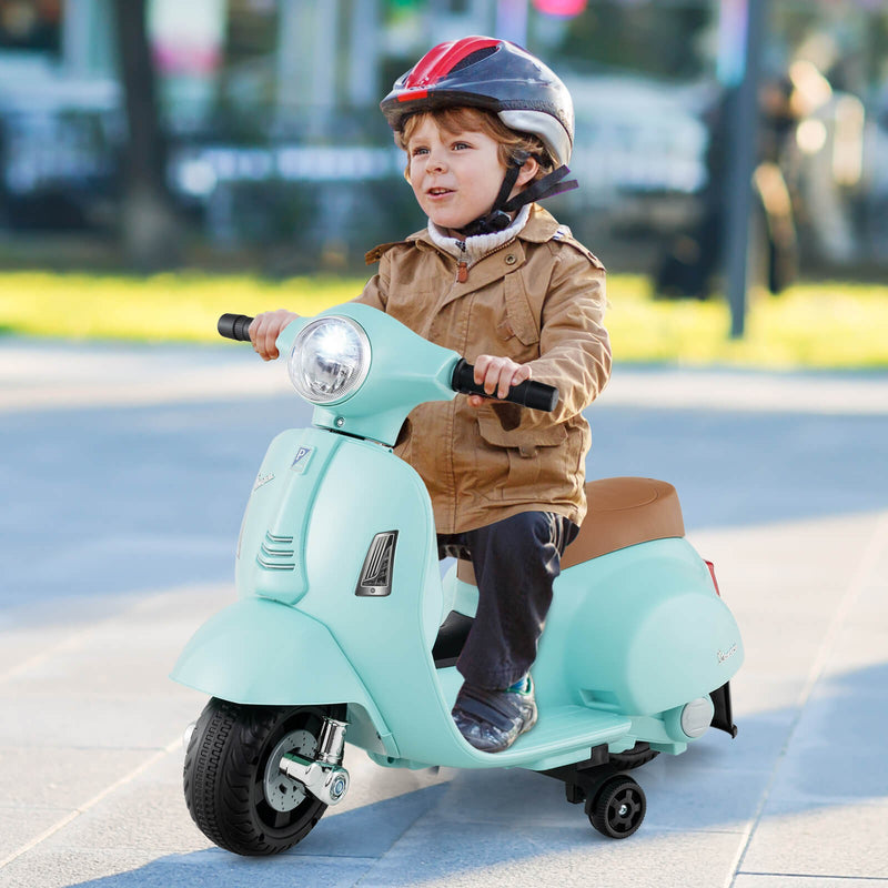 Kids Ride-On Motorcycle with Training Wheels, Headlight, Horn, and 6V Battery Magic Cars 2