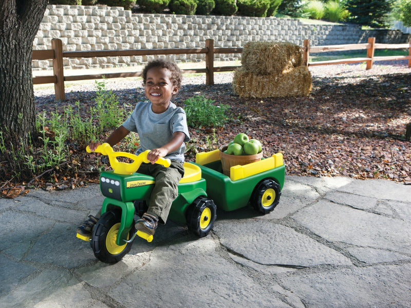 Kids Pedal Tractor with Removable Trailer for Indoor and Outdoor Play Magic Cars 0