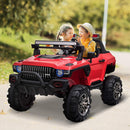 12V Electric Red Kids Ride-On Police SUV Truck with 2 Seats, Remote Control and MP3 Player Magic Cars 0