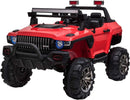 12V Electric Red Kids Ride-On Police SUV Truck with 2 Seats, Remote Control and MP3 Player Magic Cars 9