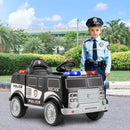 Kids Ride-On Police Car with 3 Speeds, Megaphone, Music, FM Radio, and Flashing Lights Magic Cars 1