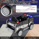 Kids Ride-On Police Car with 3 Speeds, Megaphone, Music, FM Radio, and Flashing Lights Magic Cars 6