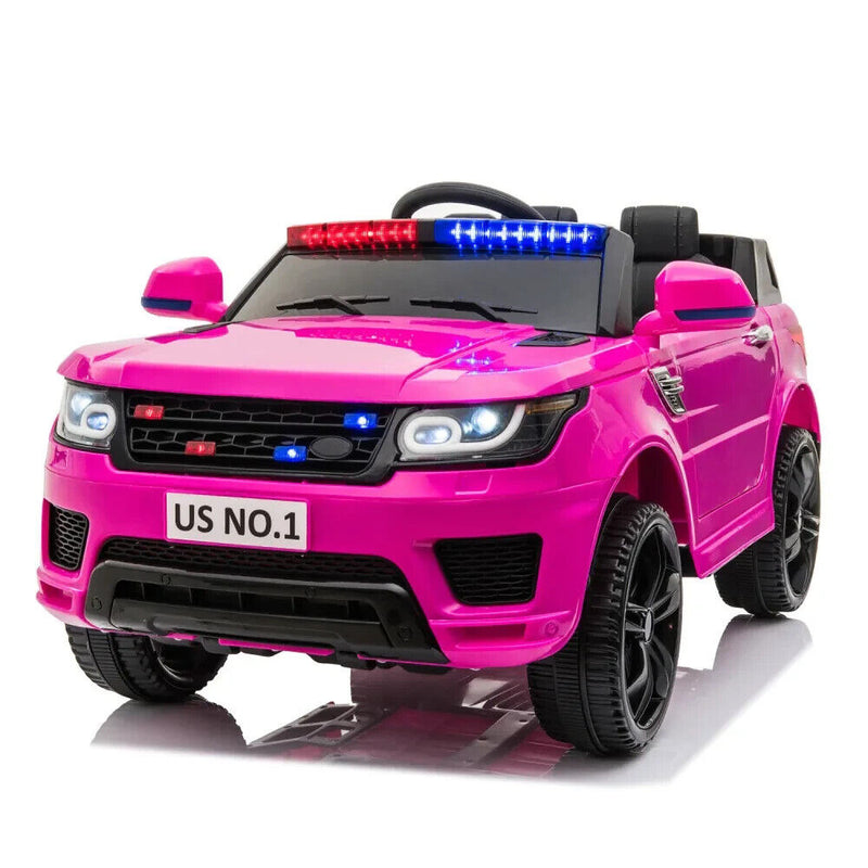 12V Battery-Powered Kids Ride-On Police Car with Parental Remote Control Magic Cars 13