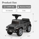Licensed Jeep Toddler Ride-On Push Car with Foot-to-Floor Sliding Design Magic Cars 6