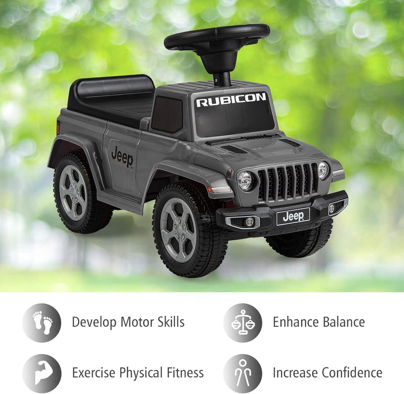 Licensed Jeep Toddler Ride-On Push Car with Foot-to-Floor Sliding Design Magic Cars 7