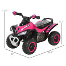 Kids Pink Ride-On Push Car Foot-to-Floor Sliding ATV Walker Toy Magic Cars 2