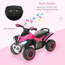 Kids Pink Ride-On Push Car Foot-to-Floor Sliding ATV Walker Toy Magic Cars 8