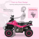 Kids Pink Ride-On Push Car Foot-to-Floor Sliding ATV Walker Toy Magic Cars 9