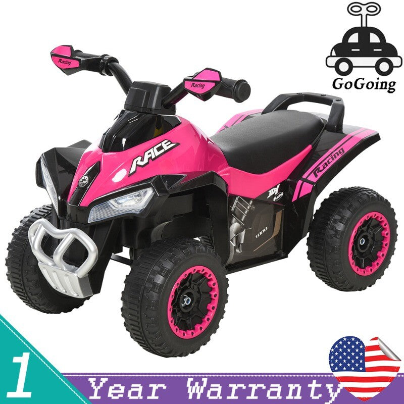 Pink Kids Ride-On Push Foot-to-Floor Sliding ATV Walker Toy Car Racer Magic Cars 1