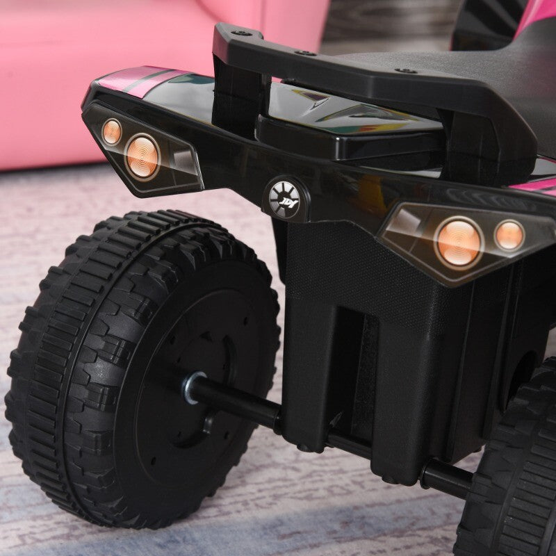 Pink Kids Ride-On Push Foot-to-Floor Sliding ATV Walker Toy Car Racer Magic Cars 5