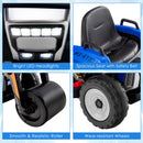 12V Kids Electric Ride-On Tractor with Remote, Music, and LED Lights in Blue Magic Cars 8