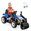 12V Kids Electric Ride-On Tractor with Remote, Music, and LED Lights in Blue Magic Cars 9