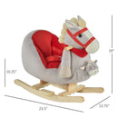 Kids Ride-On Rocking Horse Toy with Lullaby Songs, Hand Puppets, and Soft Plush Magic Cars 2