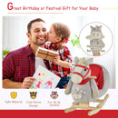 Kids Ride-On Rocking Horse Toy with Lullaby Songs, Hand Puppets, and Soft Plush Magic Cars 3
