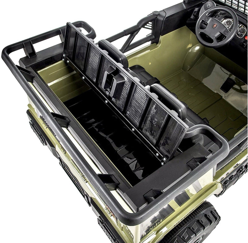 12V Kids Ride-On Power Ranger Utility Jeep with Rear Cargo Holder Accessory Magic Cars 10