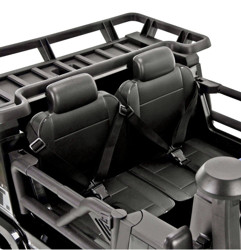 12V Kids Ride-On Power Ranger Utility Jeep with Rear Cargo Holder Accessory Magic Cars 12