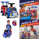 Adventure Force Monster Rig Ride-On Toy Carrier for Kids Ages 1-3 Magic Cars 0