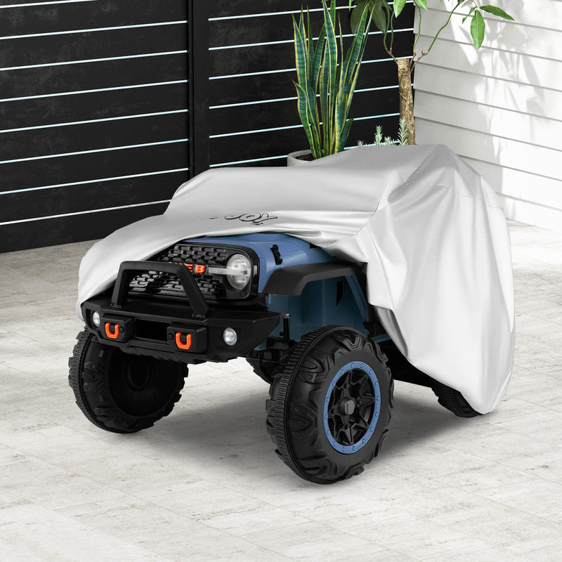 Universal Kids Ride-On Toy Car Cover with Silver Coating and Storage Bag for Trucks Magic Cars 2