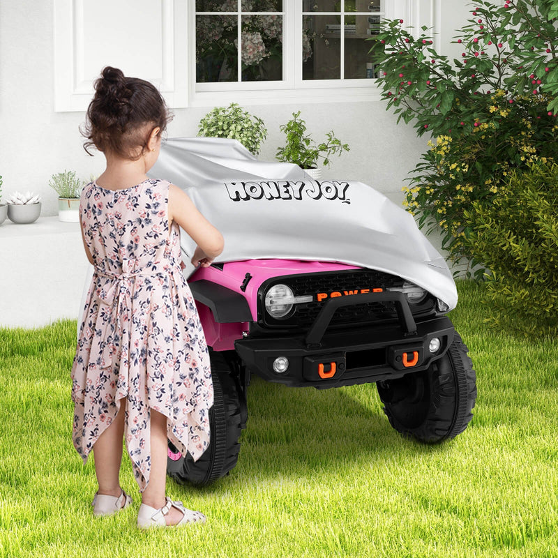 Universal Kids Ride-On Toy Car Cover with Silver Coating and Storage Bag for Trucks Magic Cars 3