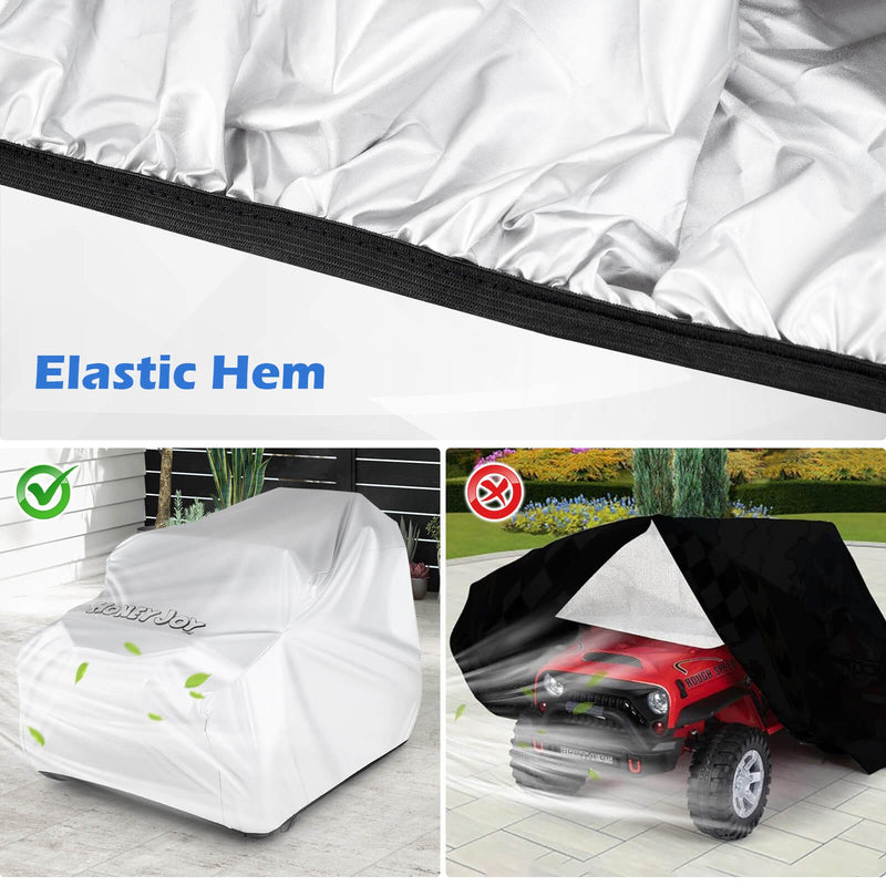 Universal Kids Ride-On Toy Car Cover with Silver Coating and Storage Bag for Trucks Magic Cars 7