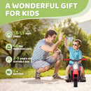 Electric 6V Kids 3-Wheeled Ride-On Motorcycle with LED Headlight and Bubble Blower Toy Car Magic Cars 6
