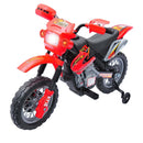 Kids 6V Electric Red Motocross Ride-On Dirt Bike Toy Magic Cars 3