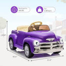 Purple Battery-Powered 1955 Pickup Style Ride-On Toy Truck for Kids Magic Cars 2